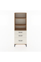 Arges Dolap 3 Raflı 3 Çekmeceli 60x30x163 Çam-Aytaşı