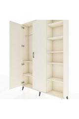Arges Gardrop 7 Raflı 2 Kapaklı Tek Askılı 132x30x195 Aytaşı-Aytaşı