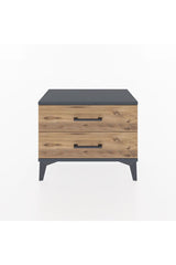 Arges Komodin 2 Çekmeceli 60x30x48 Antrasit-Çam