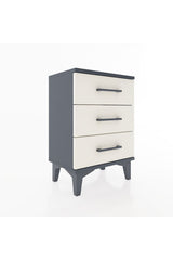Arges Komodin 3 Çekmeceli 44x30x64 Antrasit-Aytaşı