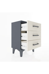 Arges Komodin 3 Çekmeceli 44x30x64 Antrasit-Aytaşı