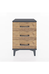 Arges Komodin 3 Çekmeceli 44x30x64 Antrasit-Çam