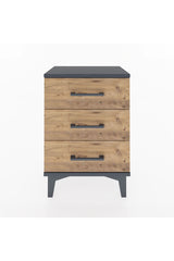 Arges Komodin 3 Çekmeceli 44x30x64 Antrasit-Çam