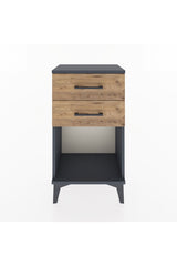 Arges Komodin 4 Çekmeceli 44x30x80 Antrasit-Çam