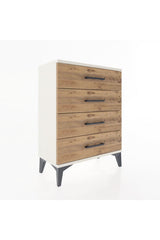 Arges Komodin 4 Çekmeceli 60x30x80 Aytaşı-Çam