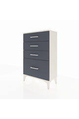 Arges Komodin 4 Çekmeceli 60x30x96 Aytaşı-Antrasit