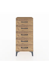 Arges Komodin 5 Çekmeceli 44x30x96 Çam-Çam