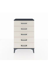 Arges Komodin 5 Çekmeceli 60x30x96 Antrasit-Aytaşı