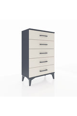 Arges Komodin 5 Çekmeceli 60x30x96 Antrasit-Aytaşı