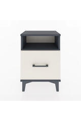 Arges Komodin Tek Raflı 2 Çekmeceli 44x30x64 Antrasit-Aytaşı