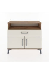 Arges Şifonyer 2 Raflı Tek Çekmeceli 2 Kapaklı 88x30x80 Çam-Aytaşı