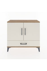 Arges Şifonyer 2 Raflı Tek Çekmeceli 2 Kapaklı 88x30x80 Çam-Aytaşı