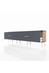 Arges TV Ünitesi 2 Çekmeceli 176x30x51 Çam-Antrasit