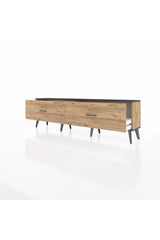 Arges TV Ünitesi 2 Çekmeceli 176x30x51 Çam-Antrasit/Çam