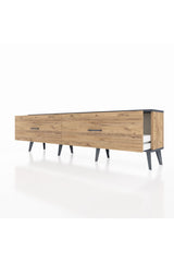 Arges TV Ünitesi 2 Çekmeceli 176x30x51 Çam-Antrasit/Çam