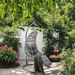 Capri Swing Bodrum Tekli Rattan Bahçe Salıncağı | Balkon Salıncağı