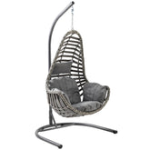 Capri Swing Milas Tekli Rattan Bahçe Salıncağı | Balkon Salıncağı