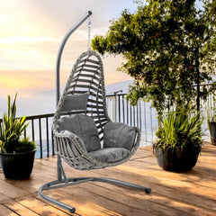Capri Swing Milas Tekli Rattan Bahçe Salıncağı | Balkon Salıncağı