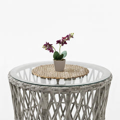 Capri Swing Pisa Tekli Rattan Bahçe Balkon Oturma Grubu | Beyaz | 702