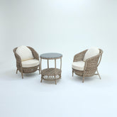 Conjunto Rattan Dedikodu Balkon Bahçe Takımı | 2+1 | Rehome