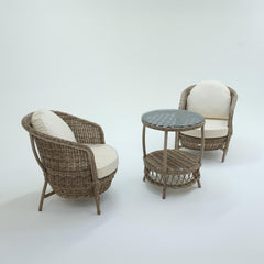 Conjunto Rattan Dedikodu Balkon Bahçe Takımı | 2+1 | Rehome