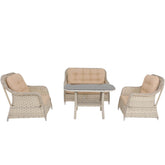 Force Rattan Bahçe Oturma Grubu 861 | Rehome
