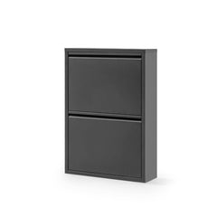 2 Raflı Metal Ayakkabılık | Siyah | Ayakkabı Rafı | Rehome