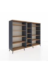 Hyperion Dolap 11 Raflı 220x44x163 Antrasit-Çam