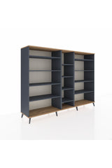 Hyperion Dolap 11 Raflı 220x44x163 Antrasit-Çam/Antrasit