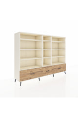 Hyperion Dolap 12 Raflı 3 Çekmeceli 220x44x163 Aytaşı-Aytaşı/Çam