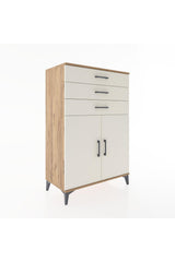 Hyperion Dolap 3 Çekmeceli 2 Kapaklı 88x44x134 Çam-Aytaşı