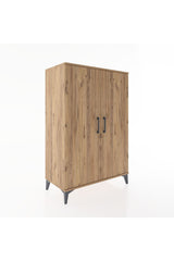 Hyperion Dolap 3 Raflı 2 Kapaklı 88x44x134 Çam-Çam