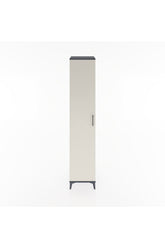 Hyperion Dolap 3 Raflı Tek Kapaklı 44x44x221 Antrasit-Aytaşı