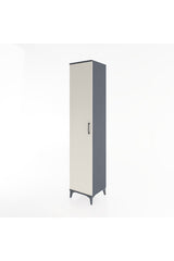 Hyperion Dolap 3 Raflı Tek Kapaklı 44x44x221 Antrasit-Aytaşı