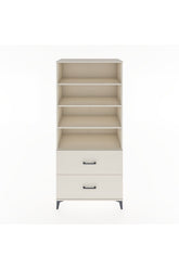 Hyperion Dolap 4 Raflı 2 Çekmeceli 88x44x195 Aytaşı-Aytaşı
