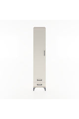 Hyperion Dolap 5 Raflı 2 Çekmeceli Tek Kapaklı 44x44x221 Aytaşı-Aytaşı