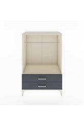Hyperion Dolap Tek Raflı 2 Çekmeceli Tek Askılı 88x44x134 Aytaşı-Antrasit