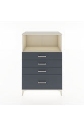 Hyperion Dolap Tek Raflı 4 Çekmeceli 88x44x134 Aytaşı-Antrasit