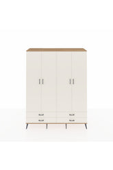 Hyperion Gardrop 6 Raflı 4 Çekmeceli 2 Askılı 176x44x221 Çam-Aytaşı