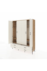Hyperion Gardrop 6 Raflı 4 Çekmeceli 2 Askılı 176x44x221 Çam-Aytaşı