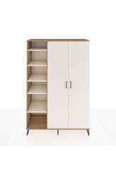 Hyperion Gardrop 7 Raflı 2 Kapaklı Tek Askılı 132x44x195 Çam-Aytaşı