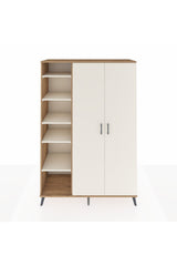 Hyperion Gardrop 7 Raflı 2 Kapaklı Tek Askılı 132x44x195 Çam-Aytaşı