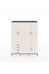 Hyperion Gardrop 7 Raflı 4 Çekmeceli Tek Askılı 176x44x221 Antrasit-Aytaşı
