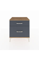 Hyperion Komodin 2 Çekmeceli 60x44x64 Çam-Antrasit