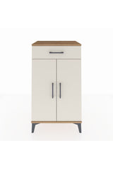 Hyperion Komodin 2 Raflı Tek Çekmeceli 2 Kapaklı 60x44x106 Çam-Aytaşı