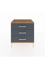 Hyperion Komodin 3 Çekmeceli 60x44x64 Çam-Antrasit
