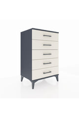 Hyperion Komodin 5 Çekmeceli 60x44x96 Antrasit-Aytaşı