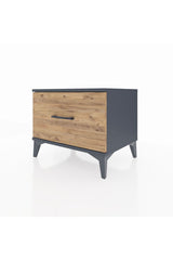 Hyperion Komodin Tek Çekmeceli 60x44x48 Antrasit-Çam