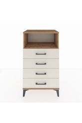 Hyperion Komodin Tek Raflı 4 Çekmeceli 60x44x106 Çam-Aytaşı