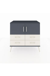 Hyperion Şifonyer 2 Raflı 4 Çekmeceli 2 Kapaklı 88x44x80 Antrasit-Antrasit/Aytaşı